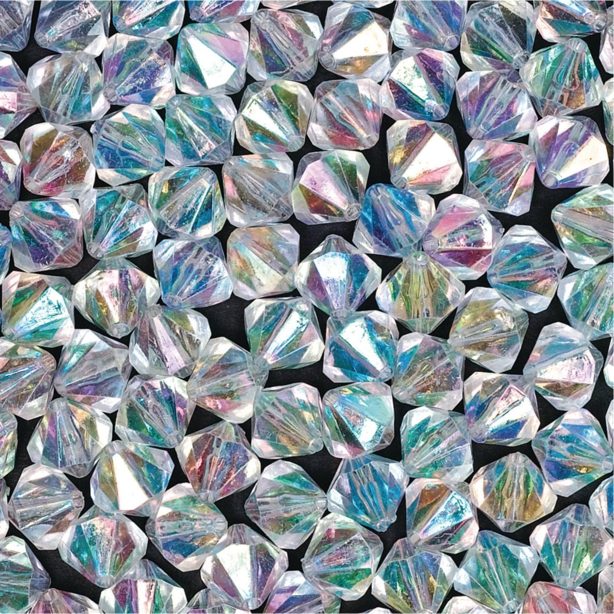 Color Splash!® Faux Crystal Bicone Plastic Beads, 12mm
